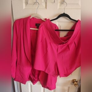 Vibrant Pink Suit With Shorts!